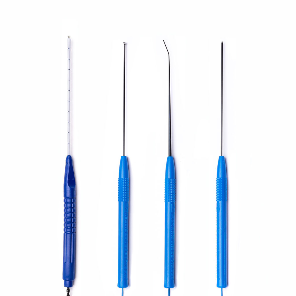 Nerve Monitoring Stimulator Probe, bipolar and monopolar design, disposable.